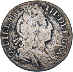 1698 Sixpence - William III British Silver Coin