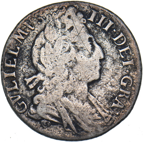 1698 Sixpence - William III British Silver Coin