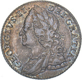 1757 Sixpence - George II British Silver Coin - Very Nice