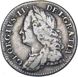 1758 Sixpence - George II British Silver Coin