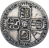 1758 Sixpence - George II British Silver Coin