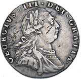 1787 Sixpence - George III British Silver Coin - Nice