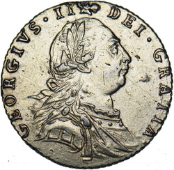 1787 Sixpence (Gilded & Ex Mount) - George III British Silver Coin