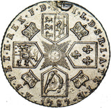 1787 Sixpence (Gilded & Ex Mount) - George III British Silver Coin
