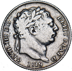 1819 Sixpence - George III British Silver Coin