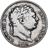 1819 Sixpence - George III British Silver Coin