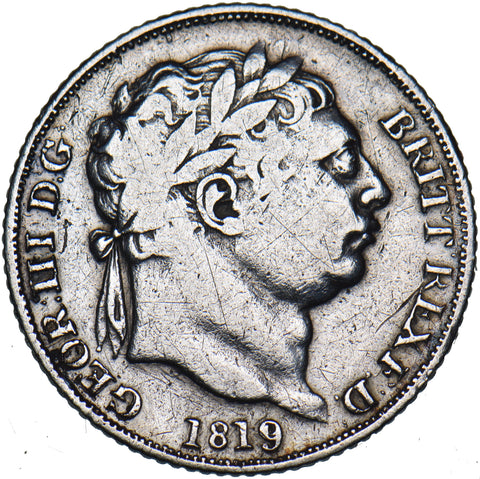 1819 Sixpence - George III British Silver Coin