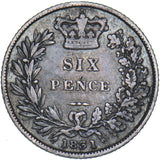 1831 Sixpence - William IV British Silver Coin