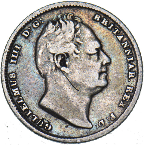 1834 Sixpence - William IV British Silver Coin