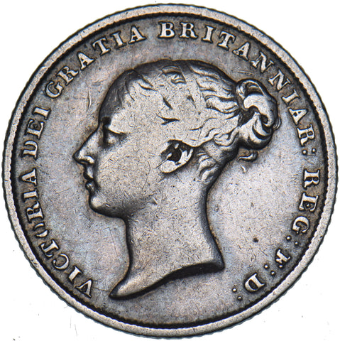 1842 Sixpence - Victoria British Silver Coin - Nice