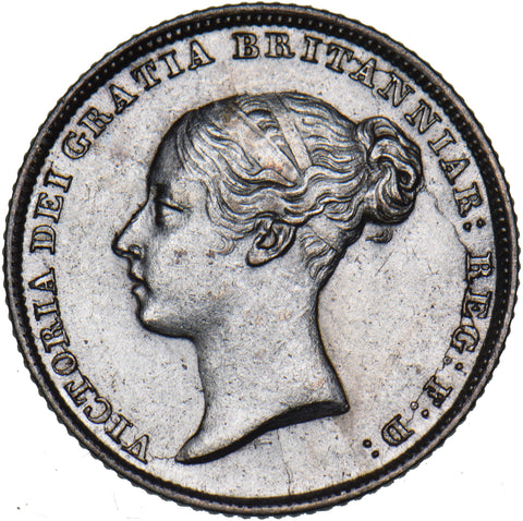 1844 Sixpence - Victoria British Silver Coin - Very Nice