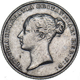 1844 Sixpence - Victoria British Silver Coin - Nice