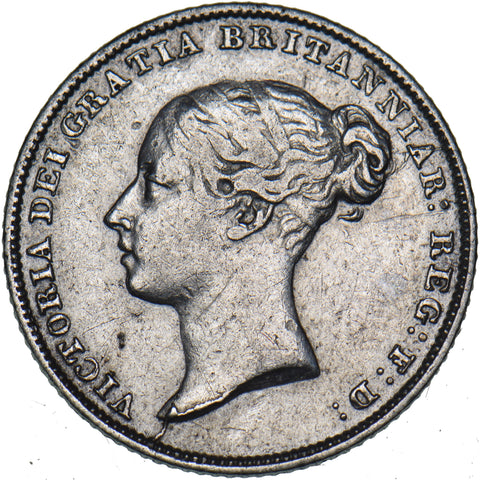 1844 Sixpence - Victoria British Silver Coin - Nice