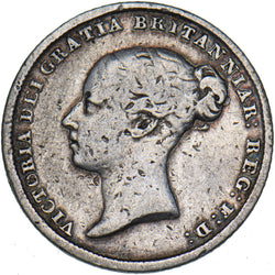 1845 Sixpence - Victoria British Silver Coin