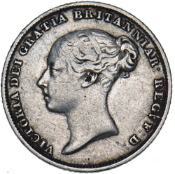 1850 Sixpence - Victoria British Silver Coin - Nice