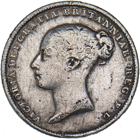 1851 Sixpence - Victoria British Silver Coin