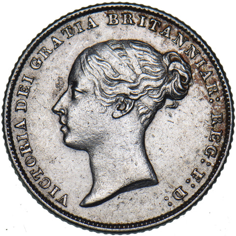 1852 Sixpence - Victoria British Silver Coin - Nice