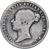 1855 Sixpence - Victoria British Silver Coin