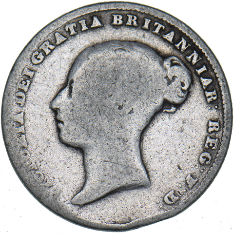 1856 Sixpence - Victoria British Silver Coin