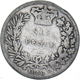 1856 Sixpence - Victoria British Silver Coin