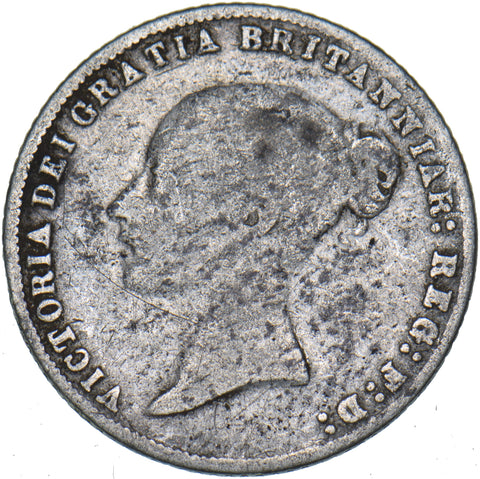 1859 Sixpence - Victoria British Silver Coin