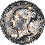 1867 Sixpence (Die no. 18) - Victoria British Silver Coin