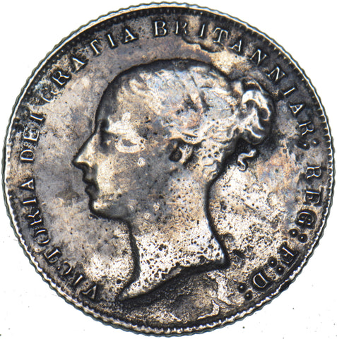 1867 Sixpence (Die no. 18) - Victoria British Silver Coin