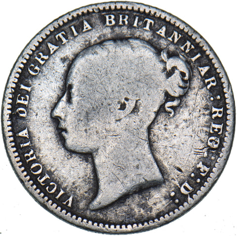 1870 Sixpence (Die no. 3) - Victoria British Silver Coin