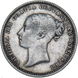 1871 Sixpence (Die no. 27) - Victoria British Silver Coin