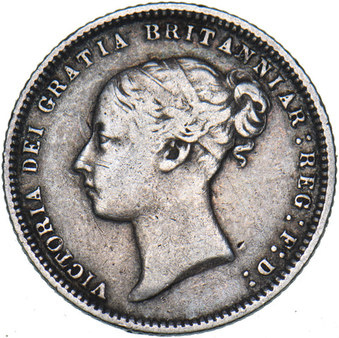 1873 Sixpence (Die no. 55) - Victoria British Silver Coin