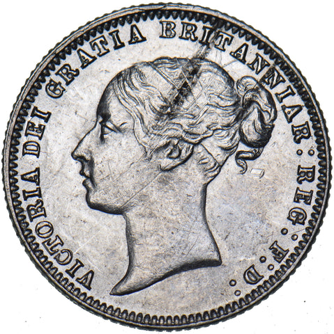 1875 Sixpence (Die no. 70) - Victoria British Silver Coin