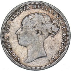 1880 Sixpence - Victoria British Silver Coin