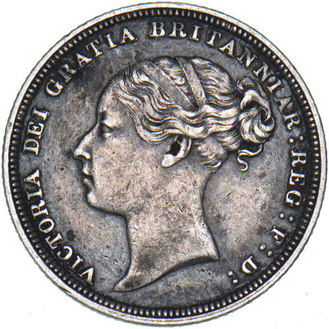 1880 Sixpence - Victoria British Silver Coin - Nice