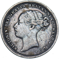 1882 Sixpence - Victoria British Silver Coin - Nice