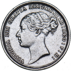 1884 Sixpence - Victoria British Silver Coin - Nice