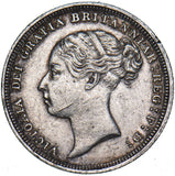 1886 Sixpence - Victoria British Silver Coin - Nice