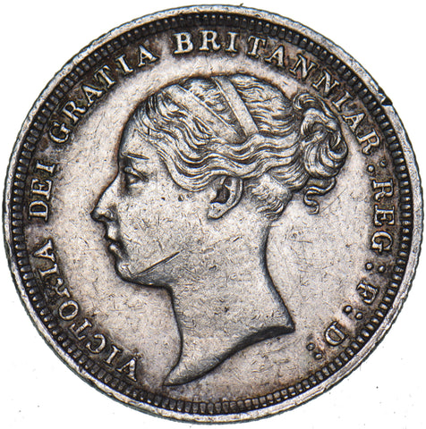 1886 Sixpence - Victoria British Silver Coin - Nice
