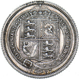 1887 Sixpence - Victoria British Silver Coin - Nice