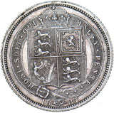 1887 Sixpence - Victoria British Silver Coin - Very Nice