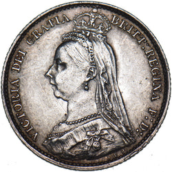 1889 Sixpence - Victoria British Silver Coin - Very Nice