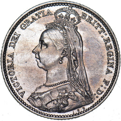 1890 Sixpence - Victoria British Silver Coin - Very Nice