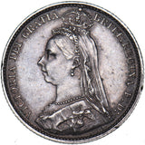 1891 Sixpence - Victoria British Silver Coin - Very Nice