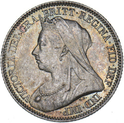 1893 Sixpence - Victoria British Silver Coin - Superb