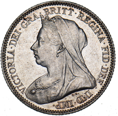 1893 Sixpence - Victoria British Silver Coin - Very Nice