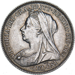 1894 Sixpence - Victoria British Silver Coin - Very Nice