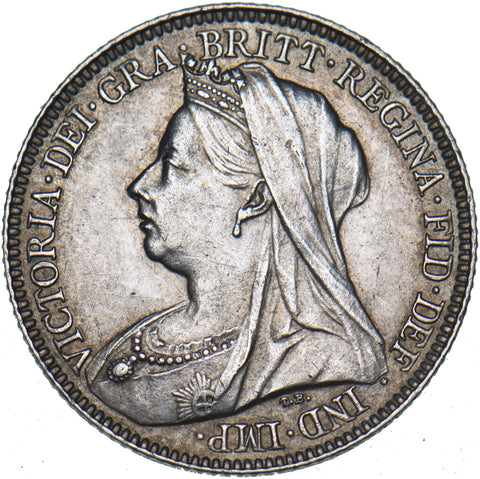 1894 Sixpence - Victoria British Silver Coin - Very Nice
