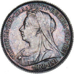 1895 Sixpence - Victoria British Silver Coin - Very Nice