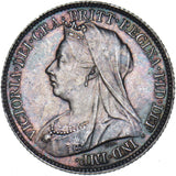 1895 Sixpence - Victoria British Silver Coin - Very Nice