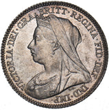 1897 Sixpence - Victoria British Silver Coin - Superb
