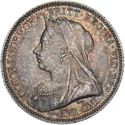 1893 Sixpence - Victoria British Silver Coin - Very Nice